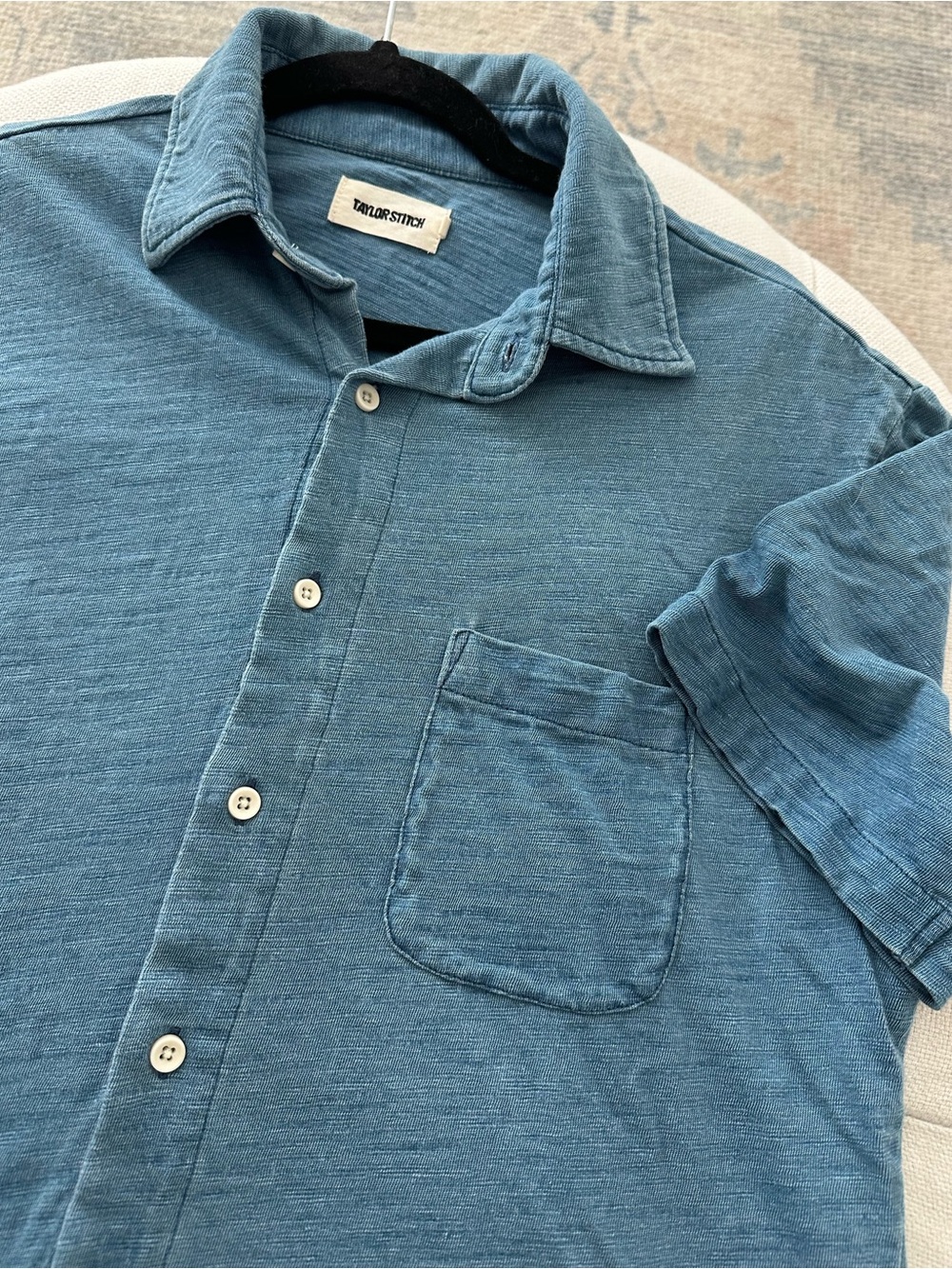 Taylor Stitch - The Short Sleeve California
in Washed Indigo Slub